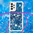 Samsung Galaxy A23 5G用シリコンケース ソフトタッチラバー ブリンブリン カバー 携帯ストラップ S03 サムスン 