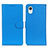 Samsung Galaxy A23s用手帳型 レザーケース スタンド カバー D09Y サムスン ブルー