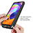 Samsung Galaxy A31用360度 フルカバー ハイブリットバンパーケース クリア透明 プラスチック カバー ZJ3 サムスン 