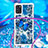 Samsung Galaxy A31用シリコンケース ソフトタッチラバー ブリンブリン カバー 携帯ストラップ S02 サムスン 