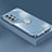 Samsung Galaxy A32 4G用極薄ソフトケース シリコンケース 耐衝撃 全面保護 アンド指輪 マグネット式 バンパー XL2 サムスン ネイビー