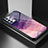 Samsung Galaxy A32 4G用ハイブリットバンパーケース プラスチック パターン 鏡面 カバー LS1 サムスン パープル