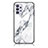 Samsung Galaxy A32 4G用ハイブリットバンパーケース プラスチック パターン 鏡面 カバー サムスン ホワイト
