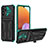 Samsung Galaxy A32 4G用ハイブリットバンパーケース スタンド プラスチック 兼シリコーン カバー YF1 サムスン グリーン