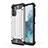 Samsung Galaxy A32 4G用ハイブリットバンパーケース プラスチック 兼シリコーン カバー WL1 サムスン シルバー