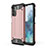 Samsung Galaxy A32 4G用ハイブリットバンパーケース プラスチック 兼シリコーン カバー WL1 サムスン ローズゴールド