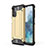 Samsung Galaxy A32 4G用ハイブリットバンパーケース プラスチック 兼シリコーン カバー WL1 サムスン ゴールド
