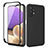 Samsung Galaxy A32 4G用前面と背面 360度 フルカバー 極薄ソフトケース シリコンケース 耐衝撃 全面保護 バンパー MJ1 サムスン ブラック