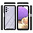 Samsung Galaxy A32 4G用360度 フルカバー ハイブリットバンパーケース クリア透明 プラスチック カバー ZJ1 サムスン 
