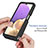 Samsung Galaxy A32 4G用360度 フルカバー ハイブリットバンパーケース クリア透明 プラスチック カバー ZJ1 サムスン 