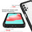 Samsung Galaxy A32 4G用360度 フルカバー ハイブリットバンパーケース クリア透明 プラスチック カバー ZJ6 サムスン 