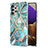 Samsung Galaxy A32 4G用シリコンケース ソフトタッチラバー バタフライ パターン カバー アンド指輪 Y01B サムスン 