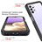 Samsung Galaxy A32 4G用360度 フルカバー ハイブリットバンパーケース クリア透明 プラスチック カバー ZJ3 サムスン 