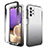 Samsung Galaxy A32 4G用前面と背面 360度 フルカバー 極薄ソフトケース シリコンケース 耐衝撃 全面保護 バンパー 勾配色 透明 JX1 サムスン 