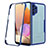 Samsung Galaxy A32 4G用360度 フルカバー ハイブリットバンパーケース クリア透明 プラスチック カバー MJ2 サムスン 