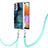 Samsung Galaxy A32 4G用シリコンケース ソフトタッチラバー バタフライ パターン カバー 携帯ストラップ YB7 サムスン 