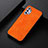 Samsung Galaxy A32 5G用ケース 高級感 手触り良いレザー柄 B06H サムスン オレンジ