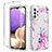 Samsung Galaxy A32 5G用前面と背面 360度 フルカバー 極薄ソフトケース シリコンケース 耐衝撃 全面保護 バンパー 透明 サムスン ピンク