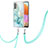 Samsung Galaxy A32 5G用シリコンケース ソフトタッチラバー バタフライ パターン カバー 携帯ストラップ Y05B サムスン 