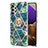 Samsung Galaxy A32 5G用シリコンケース ソフトタッチラバー バタフライ パターン カバー アンド指輪 Y01B サムスン 