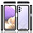 Samsung Galaxy A32 5G用360度 フルカバー ハイブリットバンパーケース クリア透明 プラスチック カバー ZJ3 サムスン 