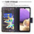 Samsung Galaxy A32 5G用手帳型 レザーケース スタンド パターン カバー B04F サムスン 