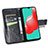 Samsung Galaxy A32 5G用手帳型 レザーケース スタンド バタフライ 蝶 カバー サムスン 