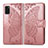 Samsung Galaxy A41用手帳型 レザーケース スタンド バタフライ 蝶 カバー サムスン ピンク