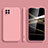 Samsung Galaxy A42 5G用360度 フルカバー極薄ソフトケース シリコンケース 耐衝撃 全面保護 バンパー S03 サムスン ピンク