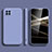Samsung Galaxy A42 5G用360度 フルカバー極薄ソフトケース シリコンケース 耐衝撃 全面保護 バンパー S03 サムスン ラベンダーグレー