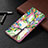 Samsung Galaxy A42 5G用手帳型 レザーケース スタンド パターン カバー B01F サムスン 