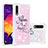 Samsung Galaxy A50S用シリコンケース ソフトタッチラバー ブリンブリン カバー S04 サムスン ピンク