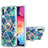 Samsung Galaxy A50S用シリコンケース ソフトタッチラバー バタフライ パターン カバー アンド指輪 Y01B サムスン 
