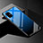 Samsung Galaxy A51 5G用ハイブリットバンパーケース プラスチック 鏡面 虹 グラデーション 勾配色 カバー サムスン ネイビー