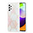 Samsung Galaxy A52 4G用シリコンケース ソフトタッチラバー バタフライ パターン カバー Y01B サムスン ピンク