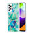 Samsung Galaxy A52 4G用シリコンケース ソフトタッチラバー バタフライ パターン カバー Y01B サムスン グリーン