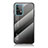 Samsung Galaxy A52 4G用ハイブリットバンパーケース プラスチック 鏡面 虹 グラデーション 勾配色 カバー LS1 サムスン ダークグレー