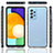 Samsung Galaxy A52 4G用360度 フルカバー ハイブリットバンパーケース クリア透明 プラスチック カバー JX1 サムスン 