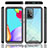 Samsung Galaxy A52 4G用360度 フルカバー ハイブリットバンパーケース クリア透明 プラスチック カバー JX2 サムスン 
