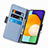 Samsung Galaxy A52 4G用手帳型 レザーケース スタンド 花 カバー S02D サムスン 