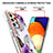 Samsung Galaxy A52 4G用シリコンケース ソフトタッチラバー バタフライ パターン カバー Y03B サムスン 
