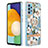 Samsung Galaxy A52 4G用シリコンケース ソフトタッチラバー バタフライ パターン カバー アンド指輪 Y06B サムスン 