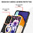Samsung Galaxy A52 4G用シリコンケース ソフトタッチラバー バタフライ パターン カバー アンド指輪 Y06B サムスン 
