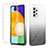 Samsung Galaxy A52 5G用前面と背面 360度 フルカバー 極薄ソフトケース シリコンケース 耐衝撃 全面保護 バンパー 勾配色 透明 ZJ2 サムスン ブラック