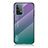 Samsung Galaxy A52 5G用ハイブリットバンパーケース プラスチック 鏡面 虹 グラデーション 勾配色 カバー LS1 サムスン マルチカラー