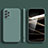 Samsung Galaxy A52 5G用360度 フルカバー極薄ソフトケース シリコンケース 耐衝撃 全面保護 バンパー S05 サムスン モスグリー