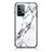 Samsung Galaxy A52 5G用ハイブリットバンパーケース プラスチック パターン 鏡面 カバー サムスン ホワイト