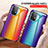 Samsung Galaxy A52 5G用ハイブリットバンパーケース プラスチック 鏡面 虹 グラデーション 勾配色 カバー LS2 サムスン 