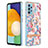 Samsung Galaxy A52 5G用シリコンケース ソフトタッチラバー バタフライ パターン カバー アンド指輪 Y06B サムスン 