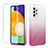 Samsung Galaxy A52s 5G用前面と背面 360度 フルカバー 極薄ソフトケース シリコンケース 耐衝撃 全面保護 バンパー 勾配色 透明 ZJ2 サムスン ピンク